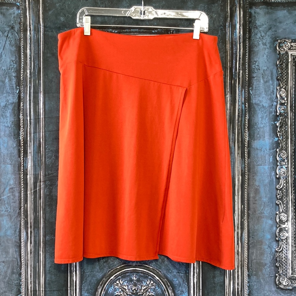 Patagonia Large Faux Wrap Skirt Color: Rust Orange